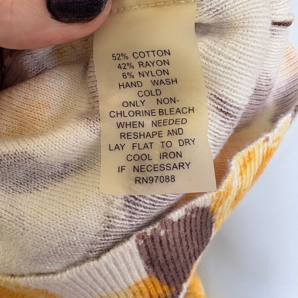 RARE dELiA*s Jolene Watercolor Yellow Brown Roses Cardigan - Sookie Stackhouse - Picture 6 of 9